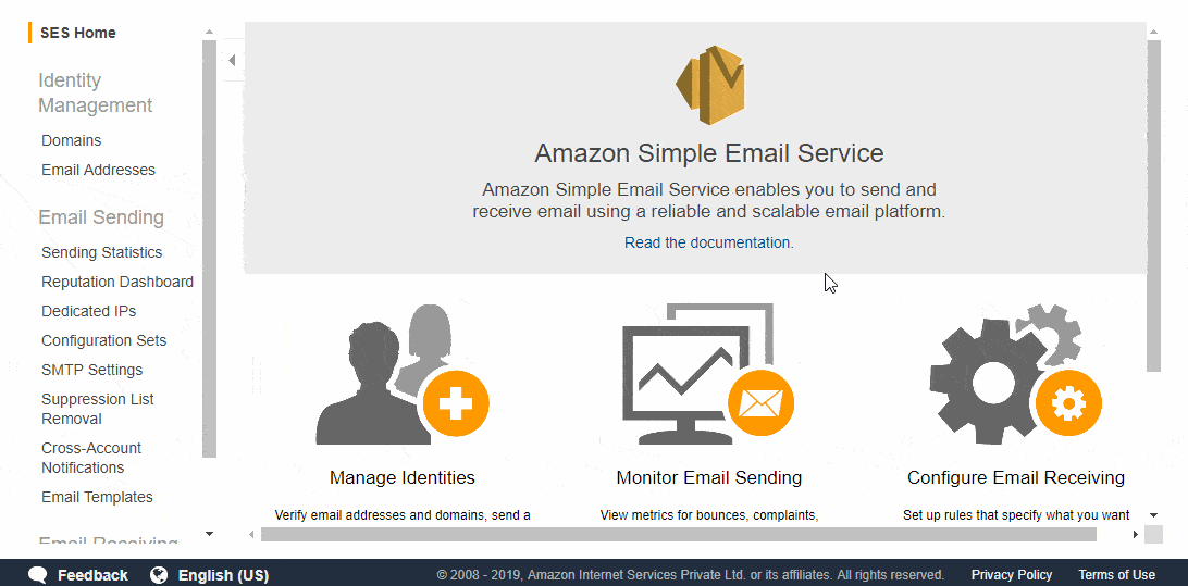 Create Amazon SES SMTP Credentials
