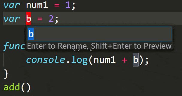 Rename in VS Code